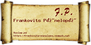 Frankovits Pénelopé névjegykártya